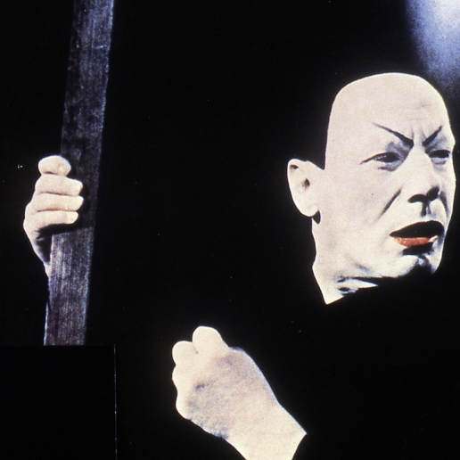 Gustaf Gründgens como Mephisto (Mefistófeles), em Faust (1960).
